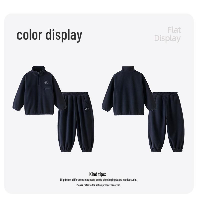 Boys' Winter 2025 Fuzzy Sweater & Fleece Pants Set