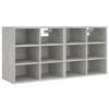 VidaXL Armoires à chaussures 2 pcs Gris béton 52,5x30x50 cm808693