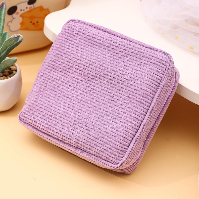 

Travel Toiletry Bag for Women - Compact Pouch Organizer for Feminine Hygiene Products, Makeup, Medication, Durable for Gym
