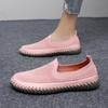 Women's Handmade Mesh Sneakers Slip On Loafers Breathable Casual Shoes Flats Summer