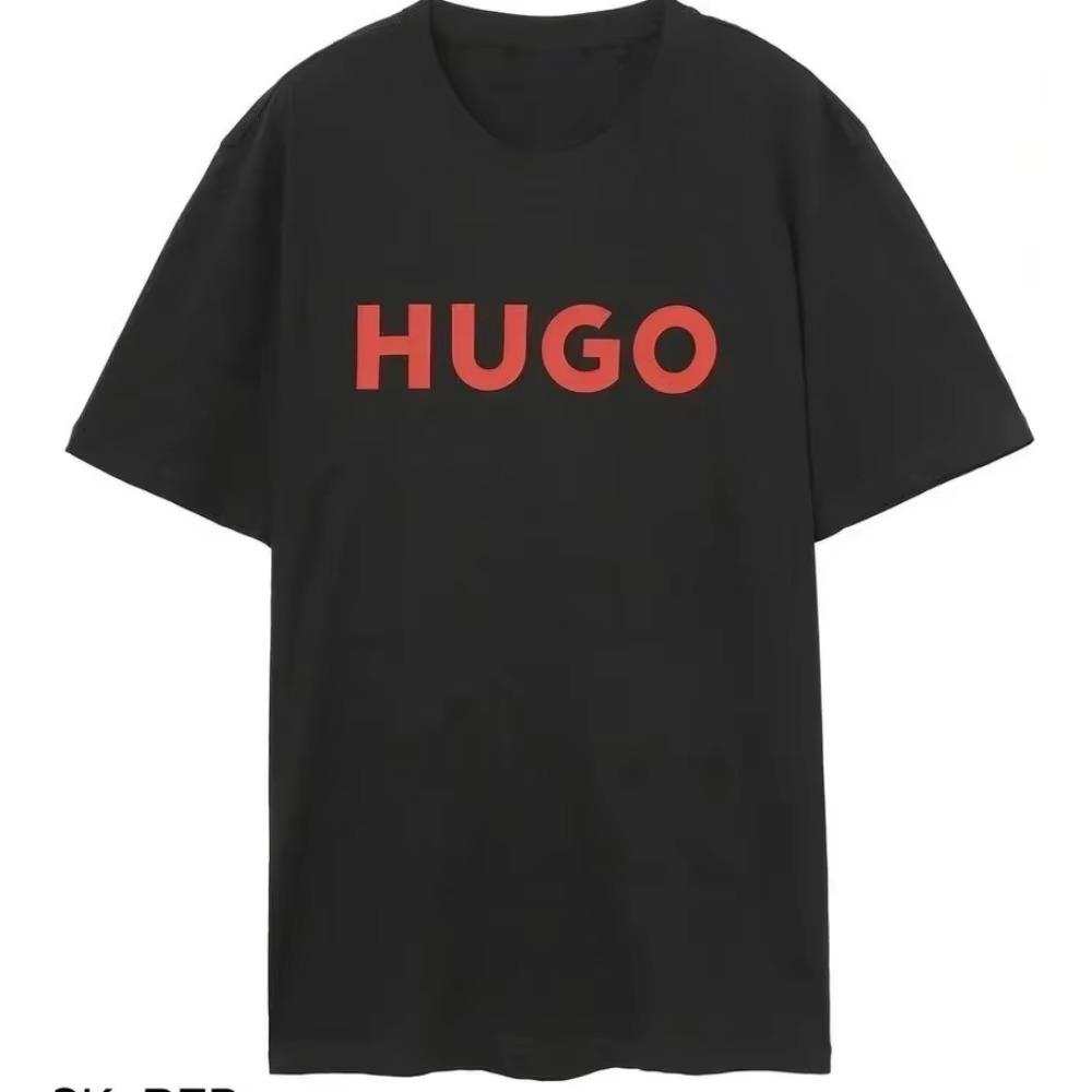 2024 Hugo Men Women Trend T-shirt Brand Short Sleeve Tshirt Clothes Designer Tee Cotton T Shirt Summer Tops Fashion Streetwear