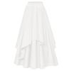 Women's Irregular Mid-Length Skirt with Elastic Waist