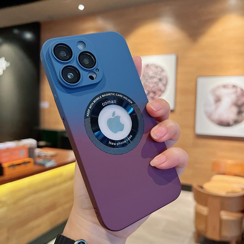 

Роскошный магнитный чехол для телефона с беспроводной зарядкой для iPhone 15 14 13 11 12 Pro Max Plus Magsafe Gradient Hard PC Matte Candy Cover For iPhone 15 Pro