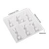 Silicone Ornament Molds Easter Rabbit Designs Easy Releasing Mold Silicone Texture Home Decors Mold for Craft Projects