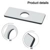 Deck Plate Cover Bathroom Sink Cover Easy Installation Elegant Touch Modern Look Rust Resistant Bathroom Decor