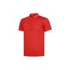 Li Ning Fitness Series Polo Shirts Men's Red Polo Collar Moderate Straight Fit APLT077-6