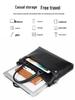 Men's Wear-Resistant Leather Laptop Briefcase - Large Capacity Crossbody/Shoulder Bag