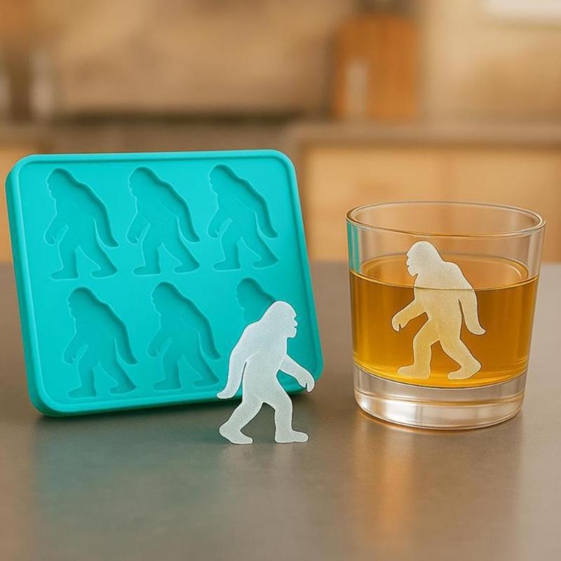 Ice Cubes Mold 6 Cavity Creative Big Feet Shape Ice Tray For Whiskey And Beverages Party Drinks Easy Release Reusable
