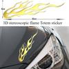 Autocollant de voiture flamme Totem autocollant de décoration de carrosserie 3D tridimensionnel flamme totem accessoire de décoration de voiture autocollant