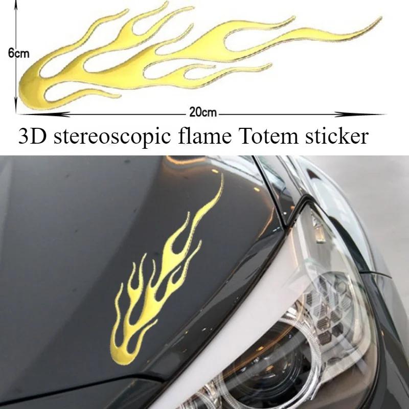 Car Sticker Flame Totem Body Decoration Sticker 3D Three-dimensional Flame Totem Car Decoration Accessory Sticker