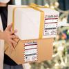 20 Pcs Delivery Gift Labels – Christmas Holiday Package Stickers with Fill-In To/From & Delivery Method Fields