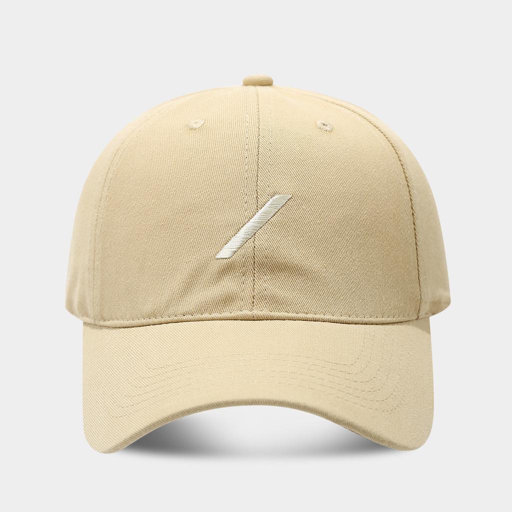 Spring and summer simple diagonal rod embroidery baseball cap female tide shows small face outdoor sun hat male soft top cap