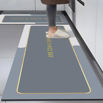 Tappetini da cucina resistenti, assorbenti e antiscivolo: Tappetini di fango diatomeico morbidi, facili da pulire e resistenti allo sporco
