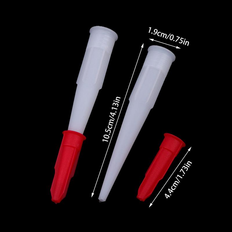 12Pcs Spare Nozzle Sealant Tool Kit Spare Nozzles Screw Cover Caulk Nozzle Cap Caulking Nozzles Construction Tool Parts