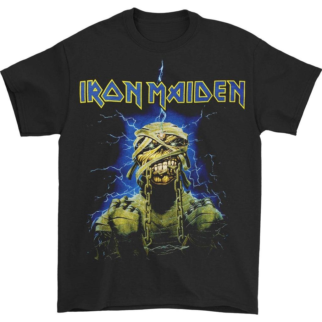 

Iron Maiden Powerslave Album Cover Box Band Graphic Print Summer Autumn Winter Men s and Women s Short Sleeved T-shirt Casual 4XL