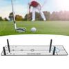 Golf Putting Alignment Mirror Portable Putting Aid Putting Mirror Training Aid Acrylic Golf Putting Mirror