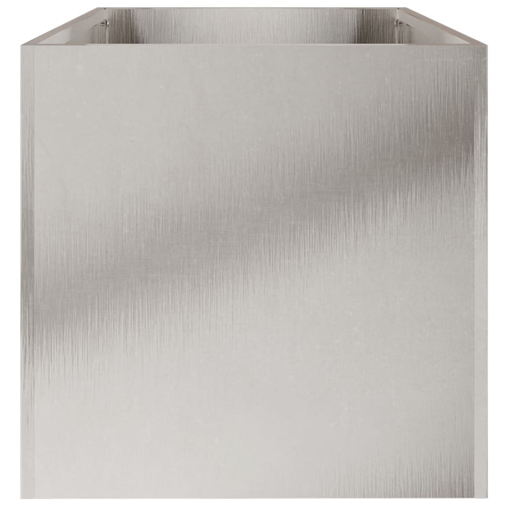 Plant Pot Silver 62x30x29 cm Stainless Steel
