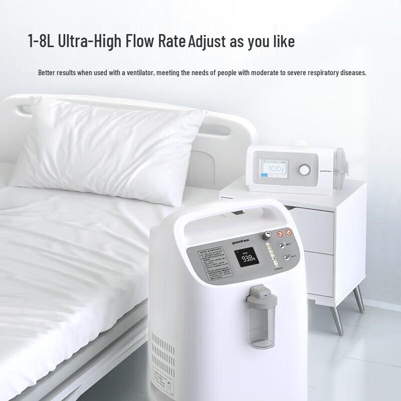 Yuwell 8L High Flow Home Oxygen Concentrator with Nebulizer