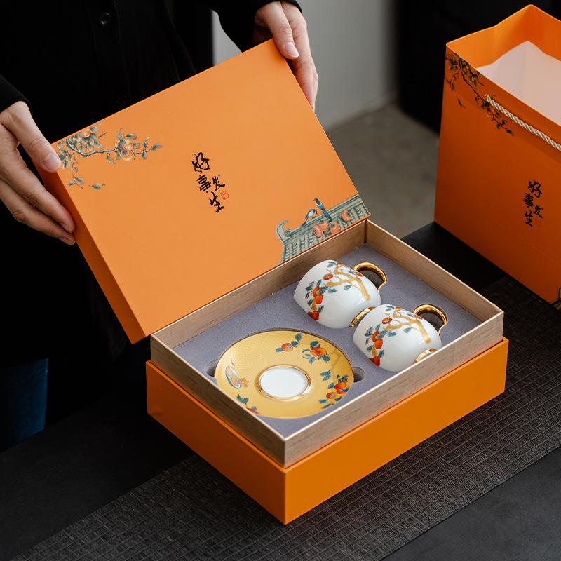 Ceramic Coffee Cup High-grade Exquisite Ladies Light Luxury High-grade Sense Tea Cup Afternoon Tea Cup Saucer Set