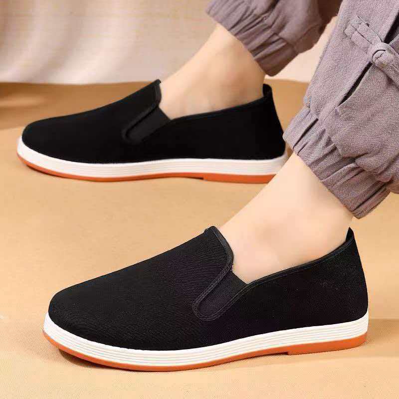 Bequeme Canvas-Schuhe für Herren Atmungsaktive Loafer Herren-Gehschuhe Herren Trendige Freizeit-Flats Große Größen 48 49 50 51 52 53