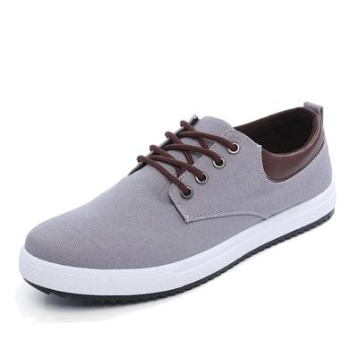 2024 Spring Autumn Cloth Shoes Mens Casual Shoes Breathable Flat Brand Male Footwear Blue Grey Plus Size 45