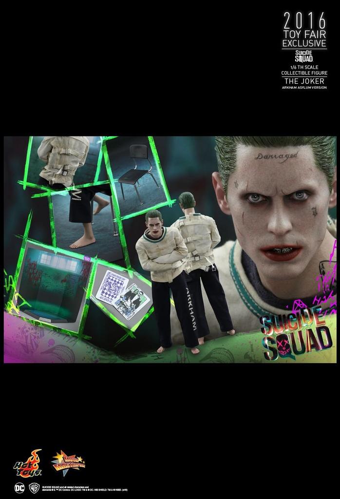 Hot Toys Movie Masterpiece Suicide Squad Joker Arkham Asylum Version Scale Figure 1/6