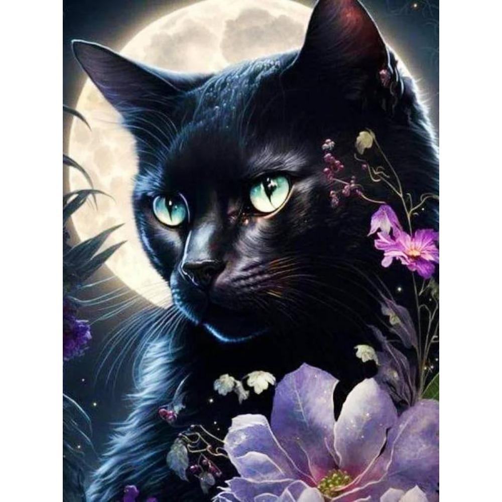 Pittura diamante a cerchio completo fai da te punto croce 3D Gatto Farfalla decorazione casa arte pittura diamante stella pittura diamante 5d