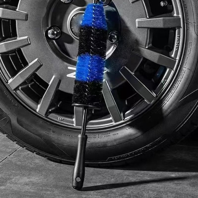 Professional Car Cleaning Tool Soft Bristled Brushes Short Ergonomic Handles For Wheel Arch Detailing Maintenance