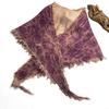 Bensu Jiuyi's Vintage Sand-Washed Double-Yarn Pure Cotton Triangle Scarf: Wear as Headband, Bandeau, or Butt Curtain.