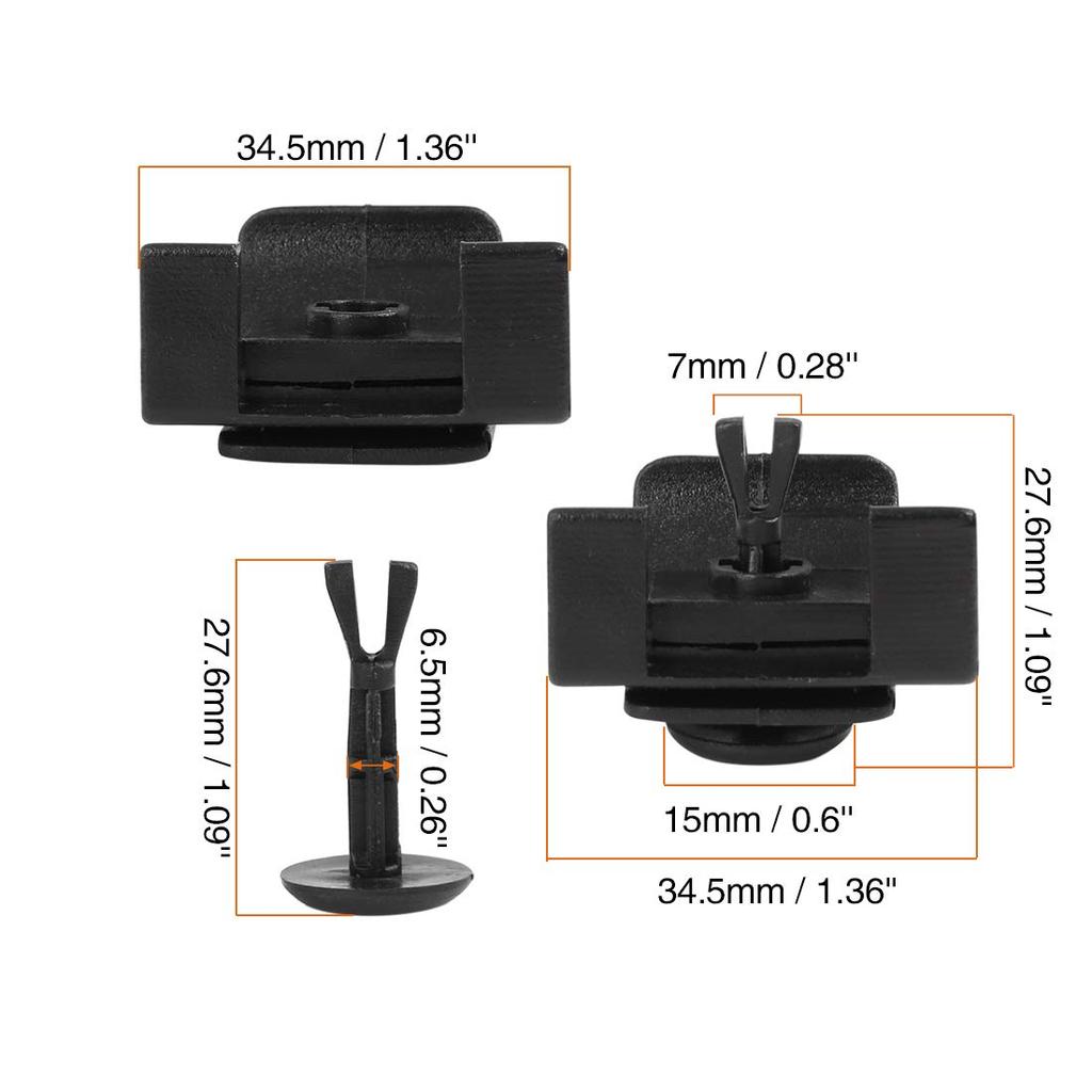 uxcell Plastic Front Fender and Bumper Cover Clips for Toyota 5 Sets