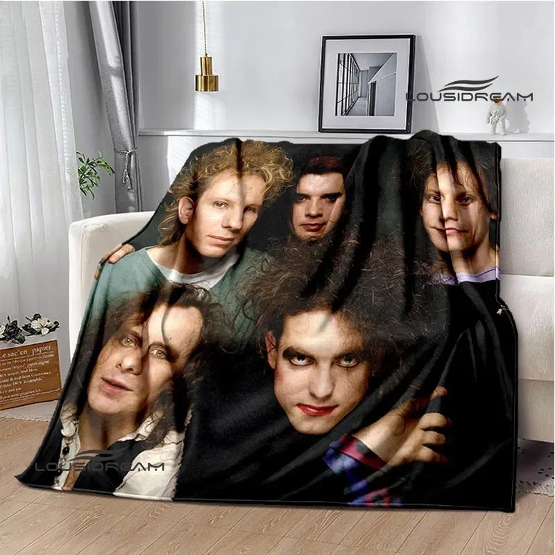 Rock band The cure Printed blankets picnic blanket Warm Flannel blankets Soft and comfortable blanket bed linings Birthday Gift