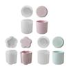 Silicone Candle Cup Molds 3pcs/set Resin Jar Storage Box Mould Exploy Casting Molds Ornament for  Hand-Making Crafts