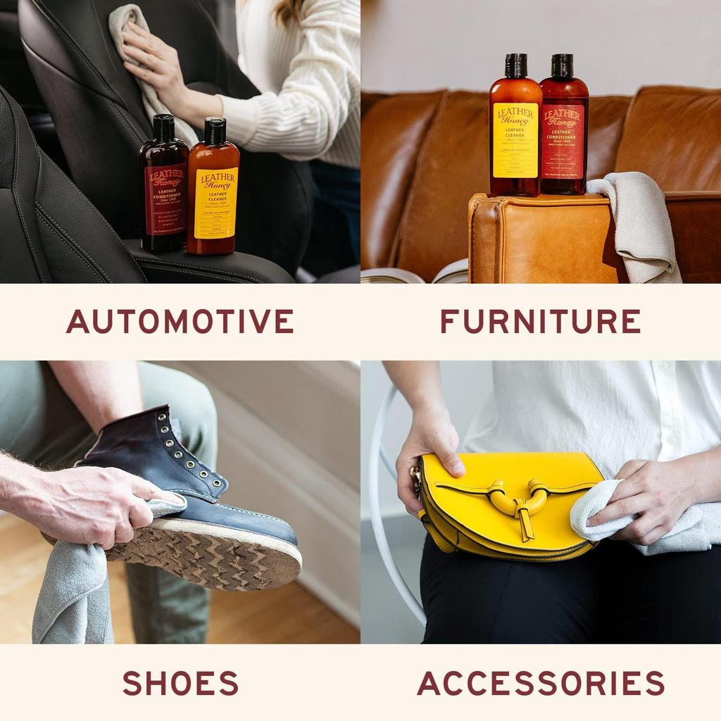 Leather Conditioner, Best Leather Polishes . For Use On Leather Apparel, Furniture, Auto Interiors, Shoes, Bags and Accessories