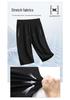 Men's M-8XL Quick-Dry Ice Silk Elastic Shorts - Loose Fit Running Sports Pants