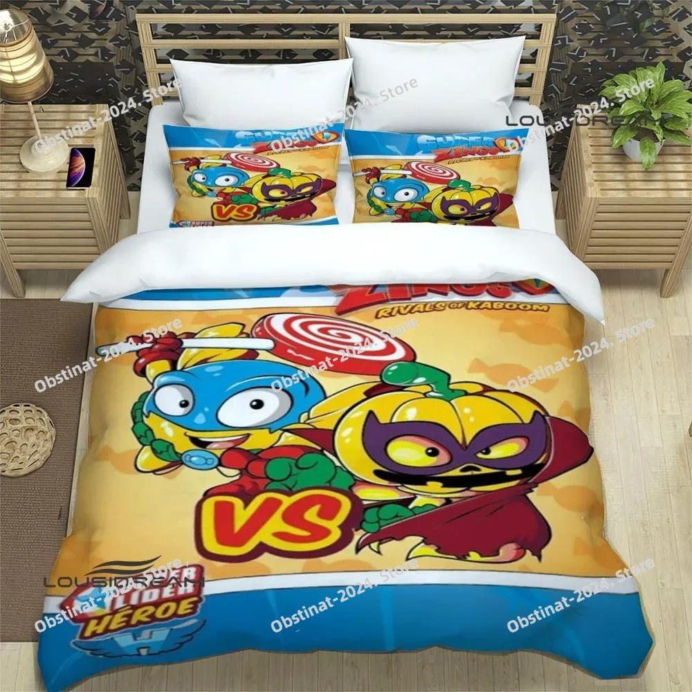 Cute cartoon Super Zings Bedding Sets exquisite bed supplies set duvet cover comforter set bedding set luxury Birthday Gift