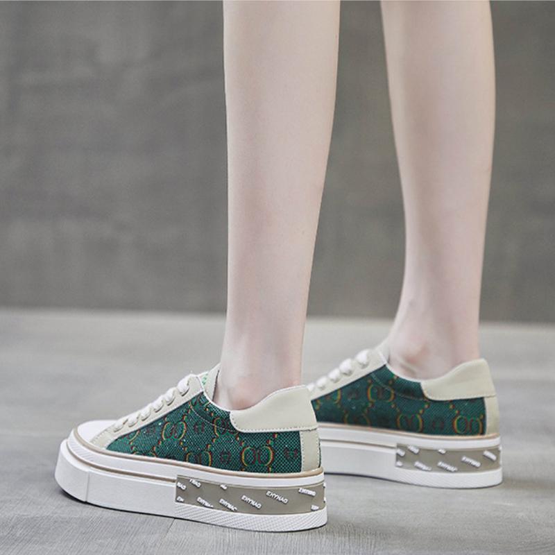 Chaussures en Toile pour Femmes 2022 Printemps Été Trendyol Chaussures de Marche Décontractées Designer Chaussures Vulcanisées Confortables