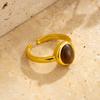 Alloy Toe Rings, Adjustable with Colored Gemstones Decor, Comfortable Non-Fading Beach Foot Jewelry, for Women Summer Accessory