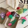 Barrette Acetic Acid Flower Hairpin Fruit Tulip Duckbill Clip Cartoon Animals Hair Clip  Streetwear