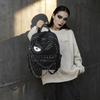 Schultasche Heavy Metal Punk Rock Rucksack Amerikanische Hottie Nieten Denim Rucksack Perforiert Subkultur Schultasche Pendler Tasche