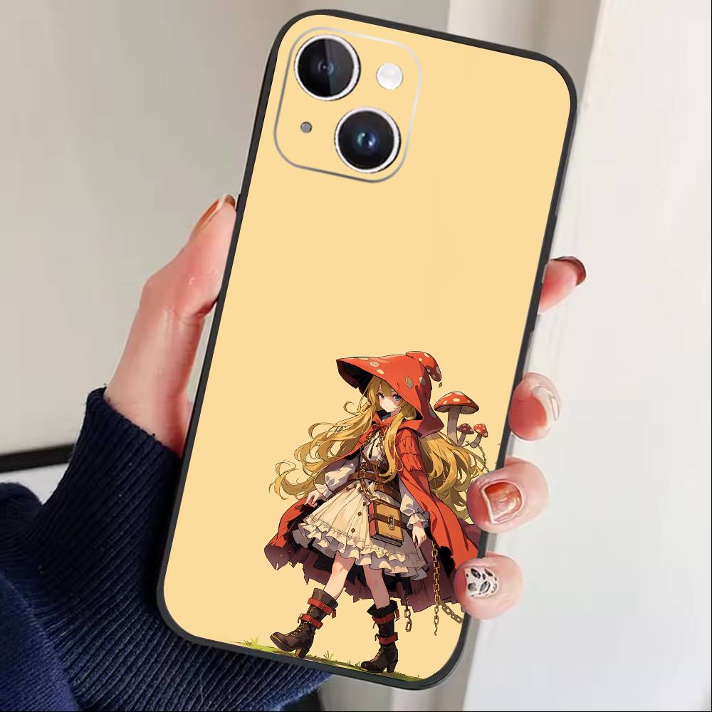 Atelier Of Witch Hat Phone Case For iPhone 16,15,14,13,12,17,Pro Max,Plus Silicone Black Case