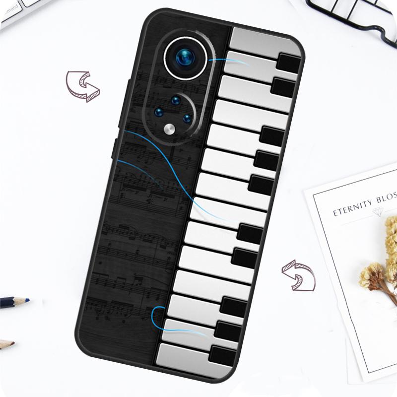 Piano Keys Keyboard Design Case For Honor Magic 7 Lite 5 6 Pro Honor 200 50 70 90 Lite X8b X9a X8a X8 X9 X9c X9b Cover