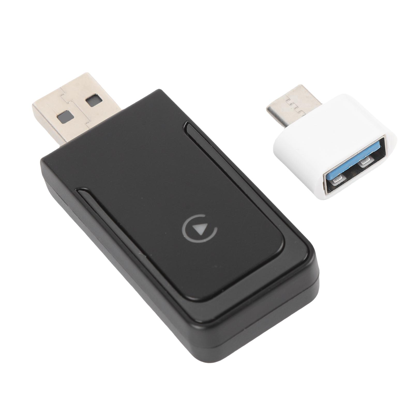 

2 in 1 Support for CarPlay Wired to Wireless Adapter Support for Android Auto Bluetooth 5.0 WiFi Plug and Play Car CP508D