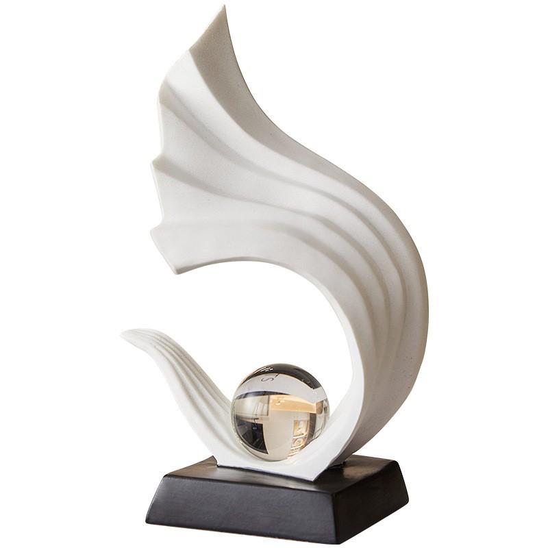 Modern Resin Decorative Sculpture Living Room Entryway TV Cabinet Office Desk Minimalist Luxury Home Decor