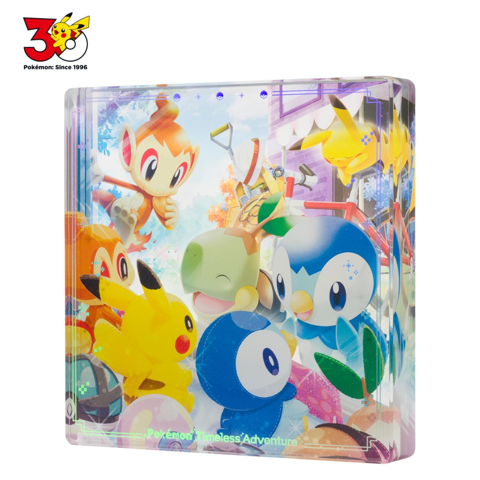 Pokemon Center Original Acrylic Block Timeless Adventure Sinnoh Japan