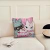 Cartoon Angel Black and White Cat cushion cover Pillow Cover Decoration Room Home Sofa living Office Car Nordic Simplicity