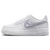 New Air Force 1 GS Cut Out Swoosh - White Photon Dust FQ2413-100