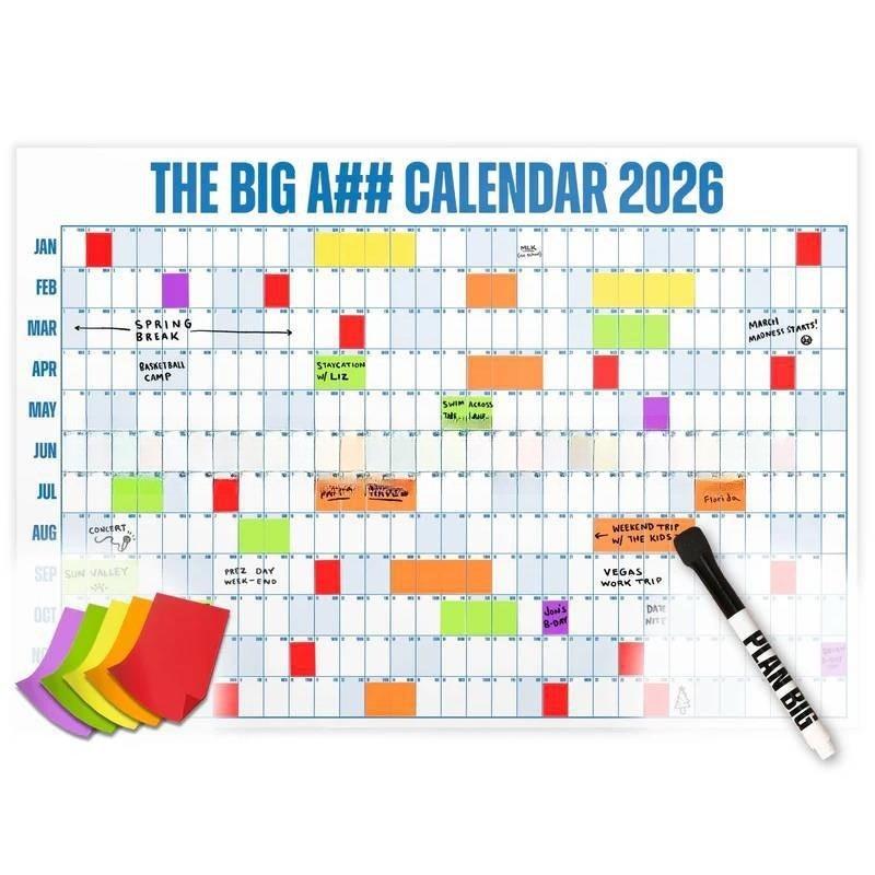 

1 НАБОР Новый Календарь Большой А ##Календарь Экстра Большой 2026 Календарь на Весь Год 1120*840mm