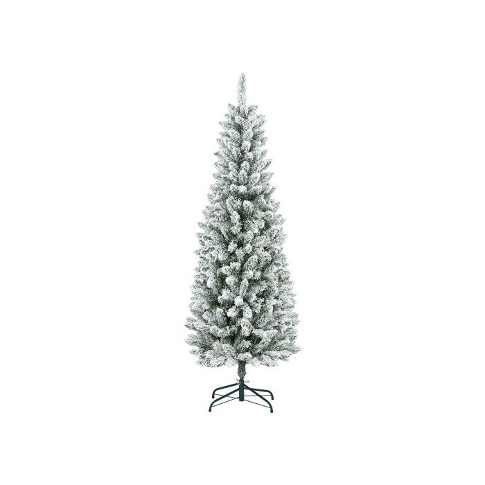 HOMCOM Sapin de Noël artificiel de 180 cm avec 479 branches et neige artificielle pour les décorations de Noël, vert