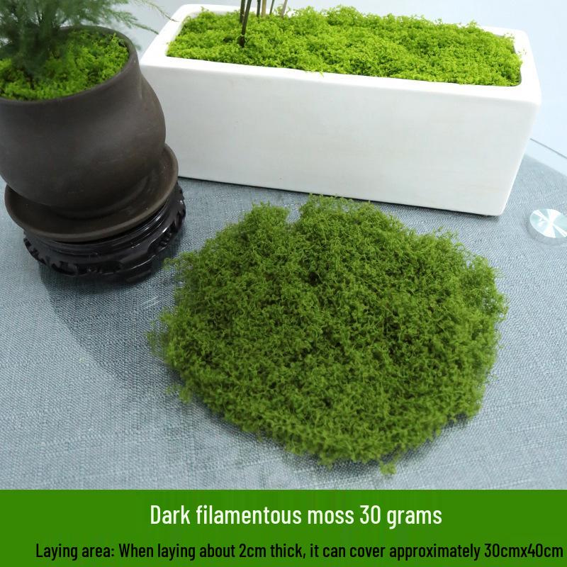 Artificial Moss Silk Grass Lawn for Landscaping and Decoration