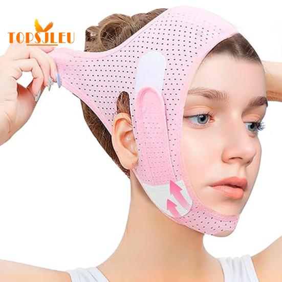 

V-образный подъемный ремень, многоразовый ремень для подтягивания лица, предотвращение провисания, средство для устранения двойного подбородка, подтяжка лица для женщин и мужчин